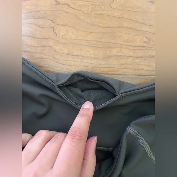 Athleta Persistence Laser Cut 7/8 Grey Leggings - Picture 6 of 7